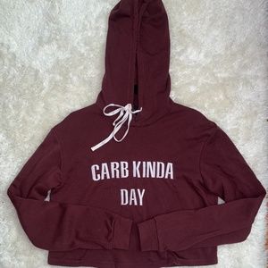 Carb Kinda Day Cropped Hoodie